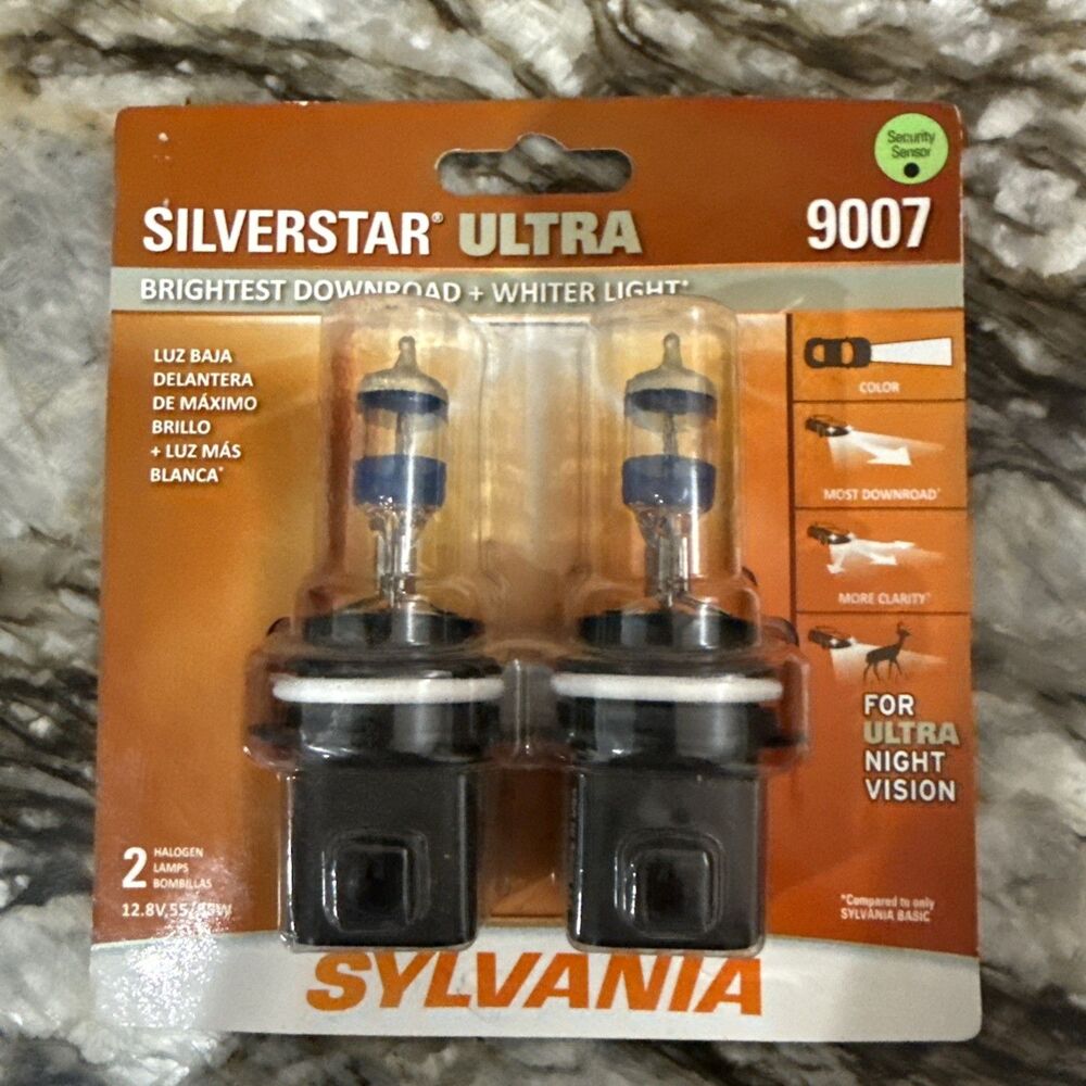 SYLVANIA 9007 SilverStar Ultra High Performance 2 Halogen Bulbs